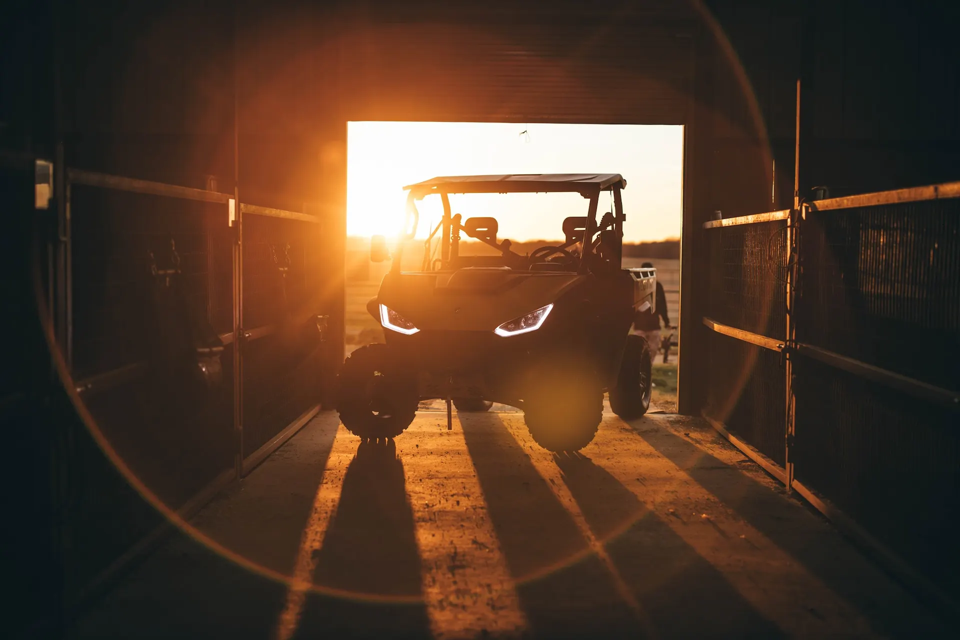 Lights on, barn doors open.
