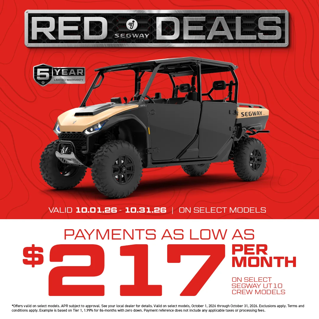 Segway October payment offer, UT10 Crew